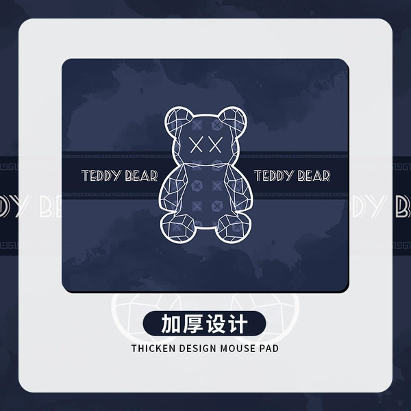 BW066 dark blue letter bear