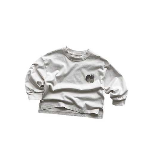 Korean Versatile T-shirt~ 2024 Spring Collection New Men, Women, Children's Sports Casual Top for Toddlers and Babies Korean Children's Clothing
