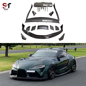 Toyota Supra A90 A91 karbon lifli Vrs ön, arxa dodaq, yan ətək, arxa qanad