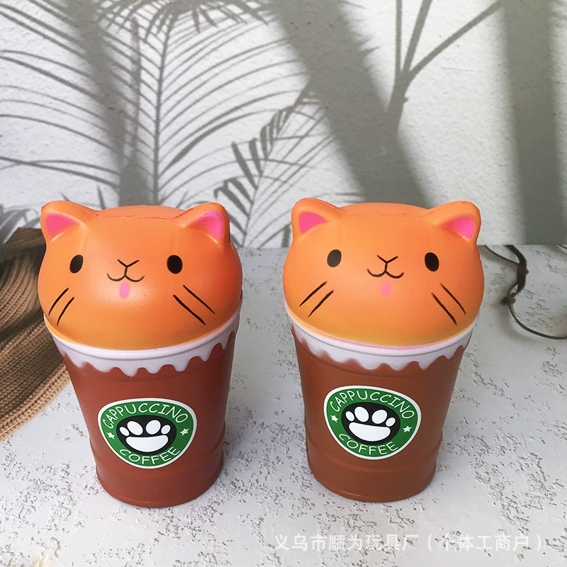 Полиуретановый слайм, игрушка, squish, (跨-border торговля), кот, антистресс