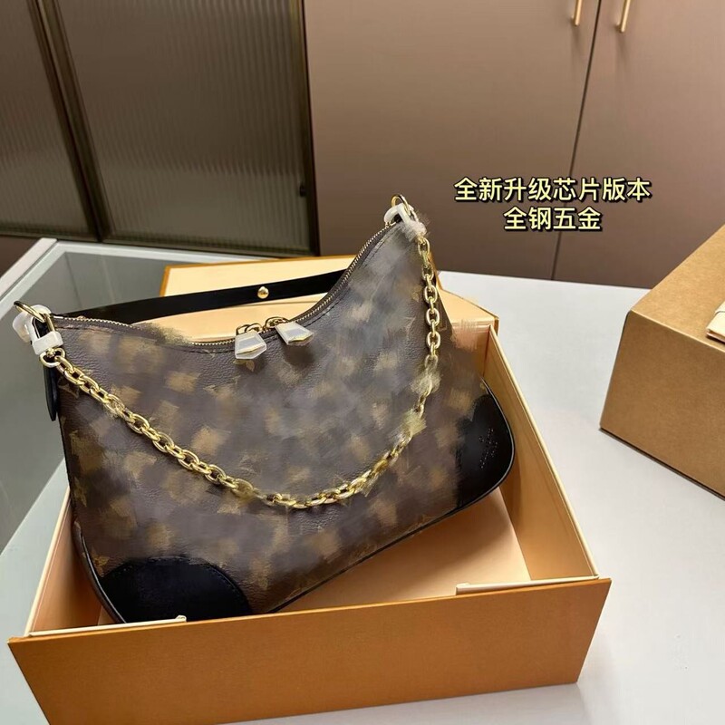 New Trendy Brand High-Quality Women's Bag with Yellow Horn Design, Single Shoulder Crossbody Chain Bag, Printed Cross-Border Live-Stream Luxury New Trendy Brand High-Quality Women's Bag with Yellow Horn Design, Single Shoulder Crossbody Chain Bag, Printed Cross-Border Live-Stream Luxury