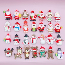 跨境新款圣诞节雪人钥匙扣 圣诞老人盲盒公仔diy装饰麋鹿礼品批发