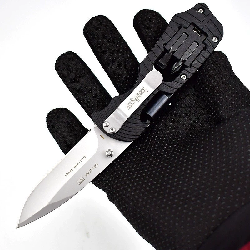 Universal folding handheld tools set, sharp pocket knife