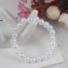 Plastic bracelet from pearl, 8mm