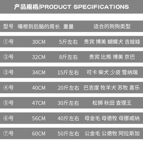 Pet supplies dog muzzle, plastic mesh anti-bite dog muzzle, multi-specification pu strap anti-breakaway pet muzzle