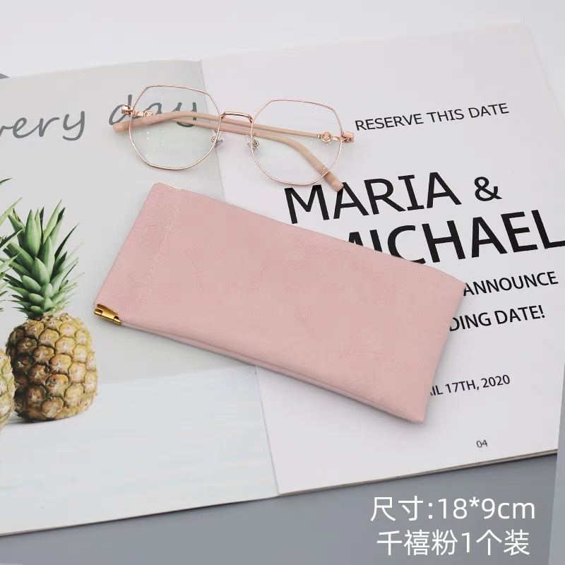 Bolsa de almacenamiento de gafas, gafas de sol portátiles resistentes a la compresión, caja de almacenamiento de escamas de cierre automático, bolsa de maquillaje para ojos