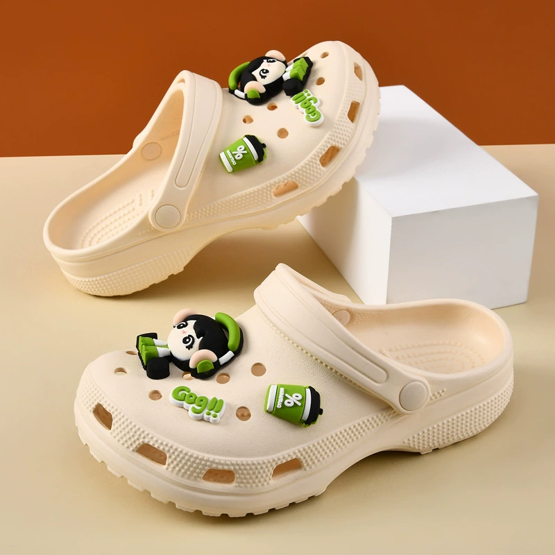 Оптовые кросс-звезды Crocs женские обувь на средней каблуке утолщенная подошва, пляжная обувь с мягкой подошвой, тапочки для носки