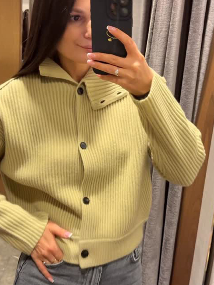 Estilo casual temperamento relajado color sólido sola