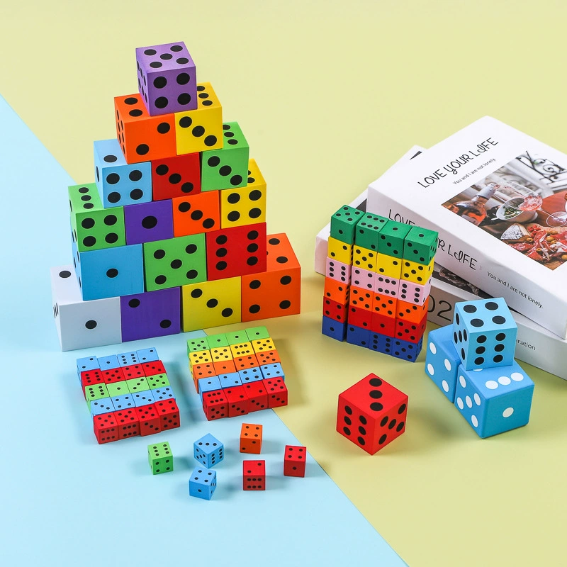 EVA Dice Children Досуг Развлечения Игрушка раннего обучения грамотность Цифровая игрушка eva пузырь квадратное сито