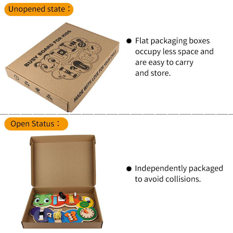 Fábrica personalizada al por mayor para niños, tablero ocupado hecho a sí mismo, accesorios de bricolaje, tablero de agujero de juguete, tablero de busyboard de educación temprana Montessori