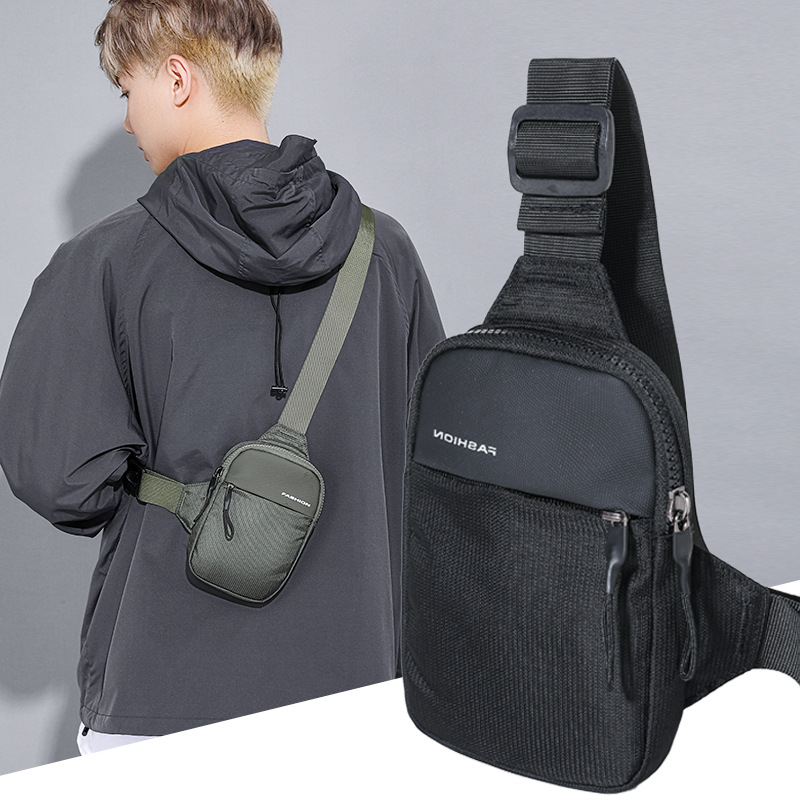 New multi-functional crossbody bag, waterproof and wear-resistant waist bag, large capacity mini bag, lightweight cross-border men's bag