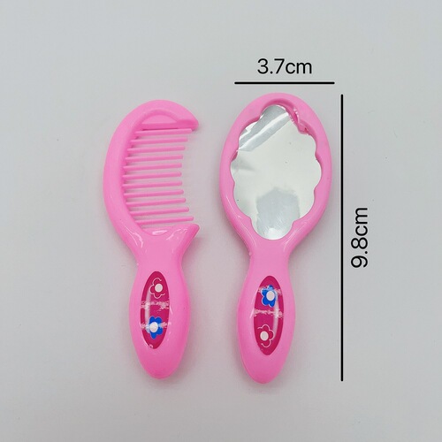 Children's Mini Scene Role-Playing Game DIY Hair Combing Small Accessory Doll Toys Accessories Comb Mirror Educational Simulation