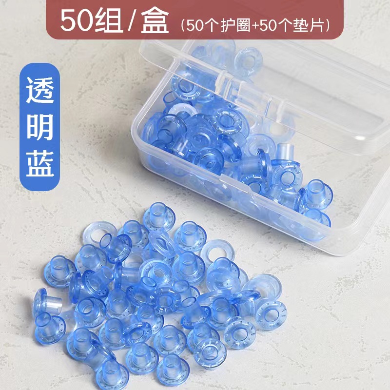 Kedeyou plástico color metal hebilla de ojo de pollo anillo de protección transparente remachadora de tarjetas perforadora manual perforadora de anillo