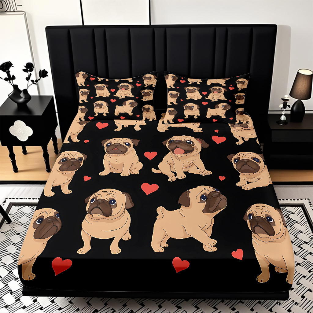 TEMU / JIT Transfronterizo para dibujos animados lindos cachorros cama de piel de cama de cama de cama de cama para diseñar