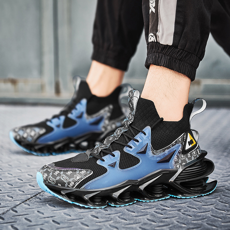 2025 Autumn New Dad Shoes Men's Fashion Blade Sports Shoes Korean Style Casual Shoes Large Size Socks Mens Shoes