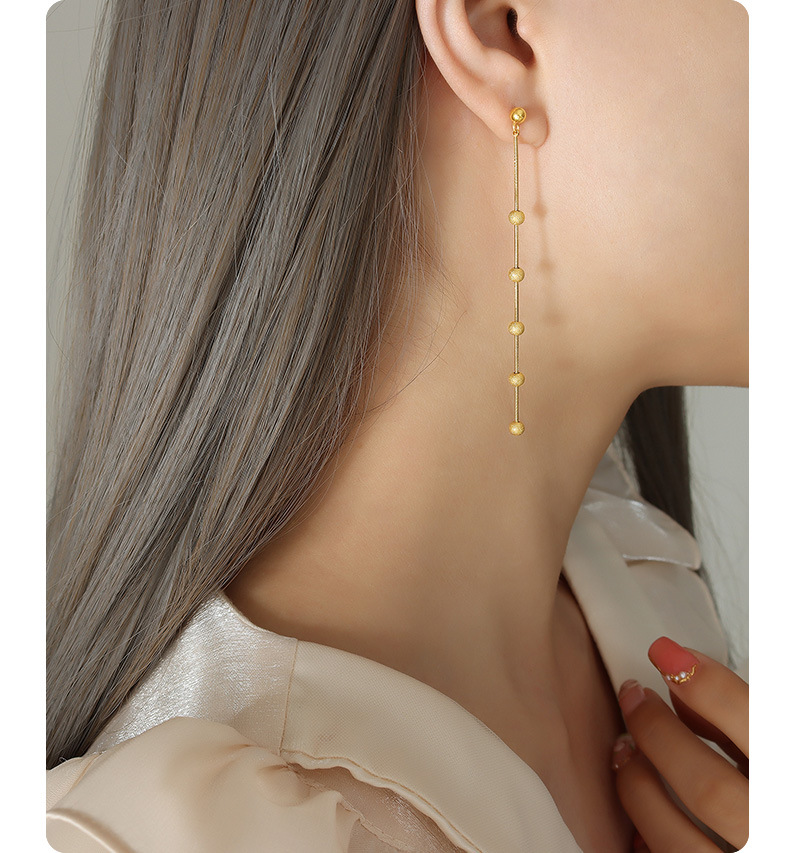 Elegant Geometric Titanium Steel Earrings Plating Stainless Steel Earrings