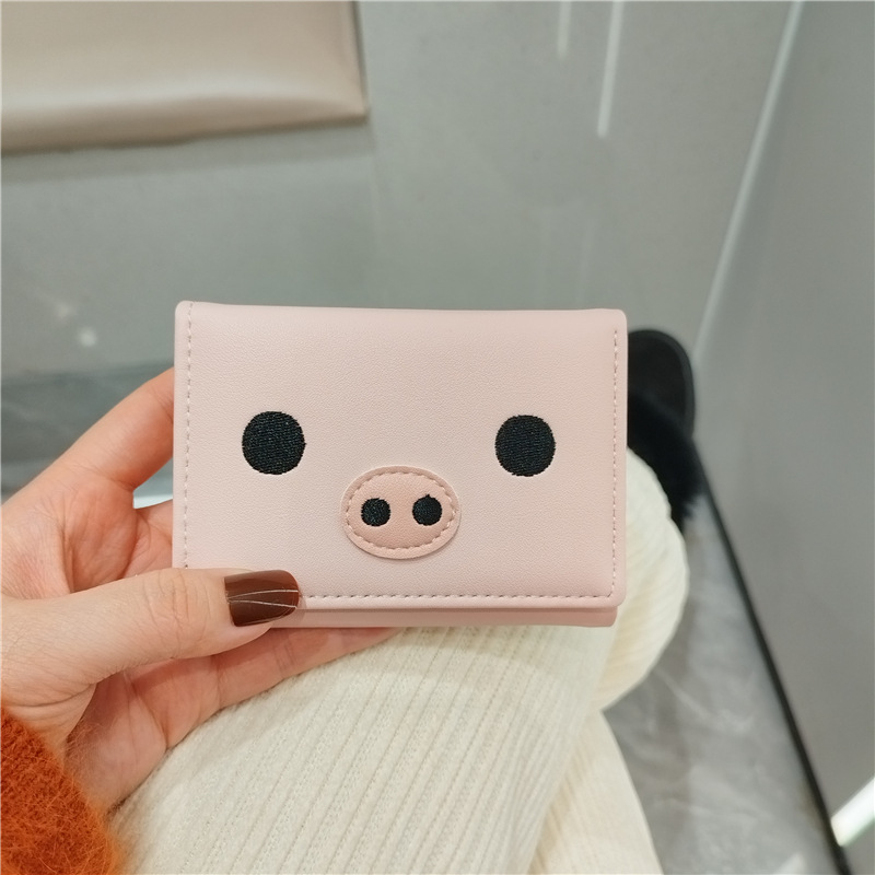 67g Weight Hidden Buckle Closure Type Small Wallets Bags Type 1 Piece Quantity Daily Occasion Pu Leather Material Animal, Cartoon Pattern All Seasons Season Women's Gender Cute Style Square Shape Women's Animal Cartoon Pu Leather Hidden Buckle Small Wallets 7