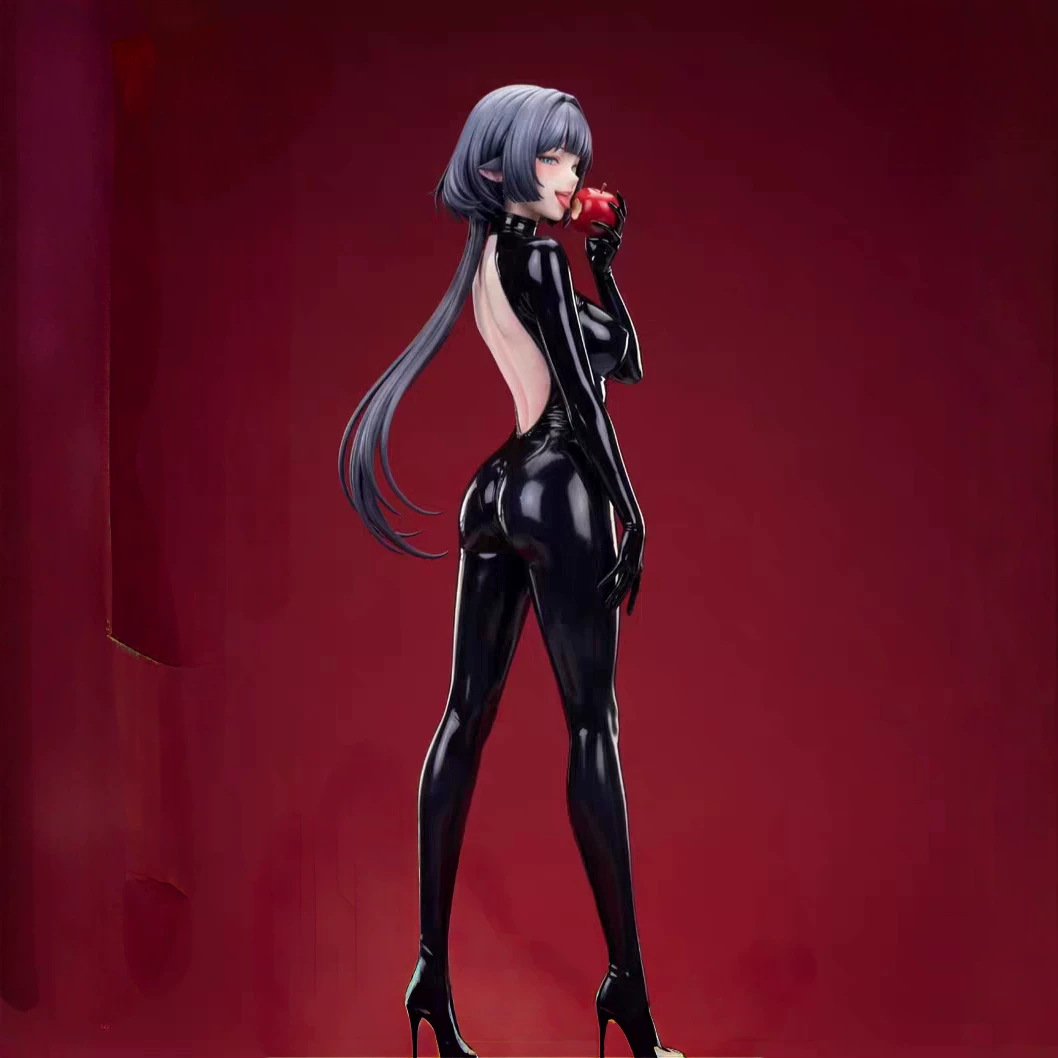 블랙 바디슈트 미소녀 피규어 PVC 26cm 수집용 장식 모형