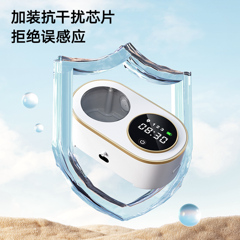 Desinfectante de manos automático de inducción dispensador de jabón inteligente para niños montado en la pared lavado de espuma recargable teléfono móvil antibacteriano sin contacto image 2