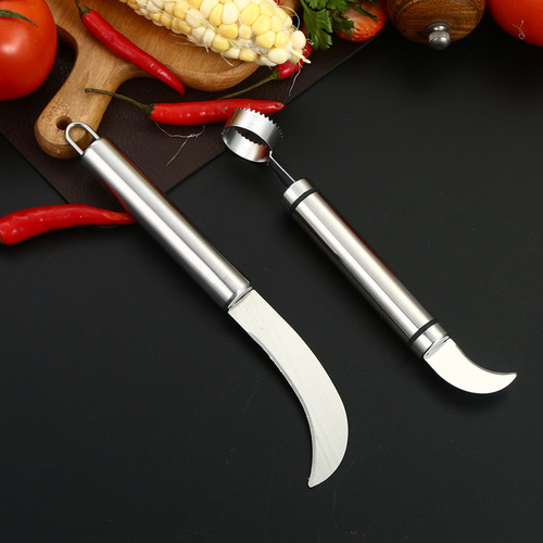 Double-headed pomegranate cutting tool, creative stainless steel grapefruit knife, kitchen small tool orange peeler, fruit opener, wholesale