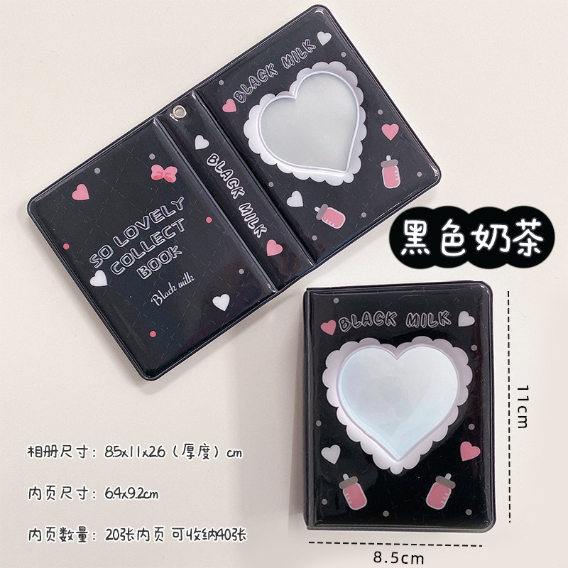 Corea del Sur ins estilo lindo oso cereza conejo 3 pulgadas Polaroid álbum estrella aidou álbum pequeño tarjeta de almacenamiento libro