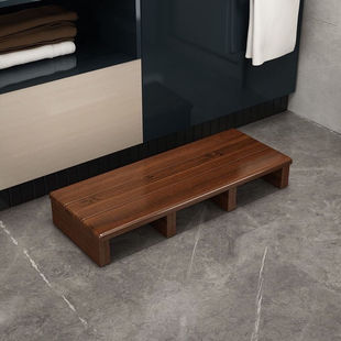 Solid Wood Pedal Foot Steps Bathroom Non-Slip Kitchen Foot Bathroom Toilet Foot Heightening Office Yiling