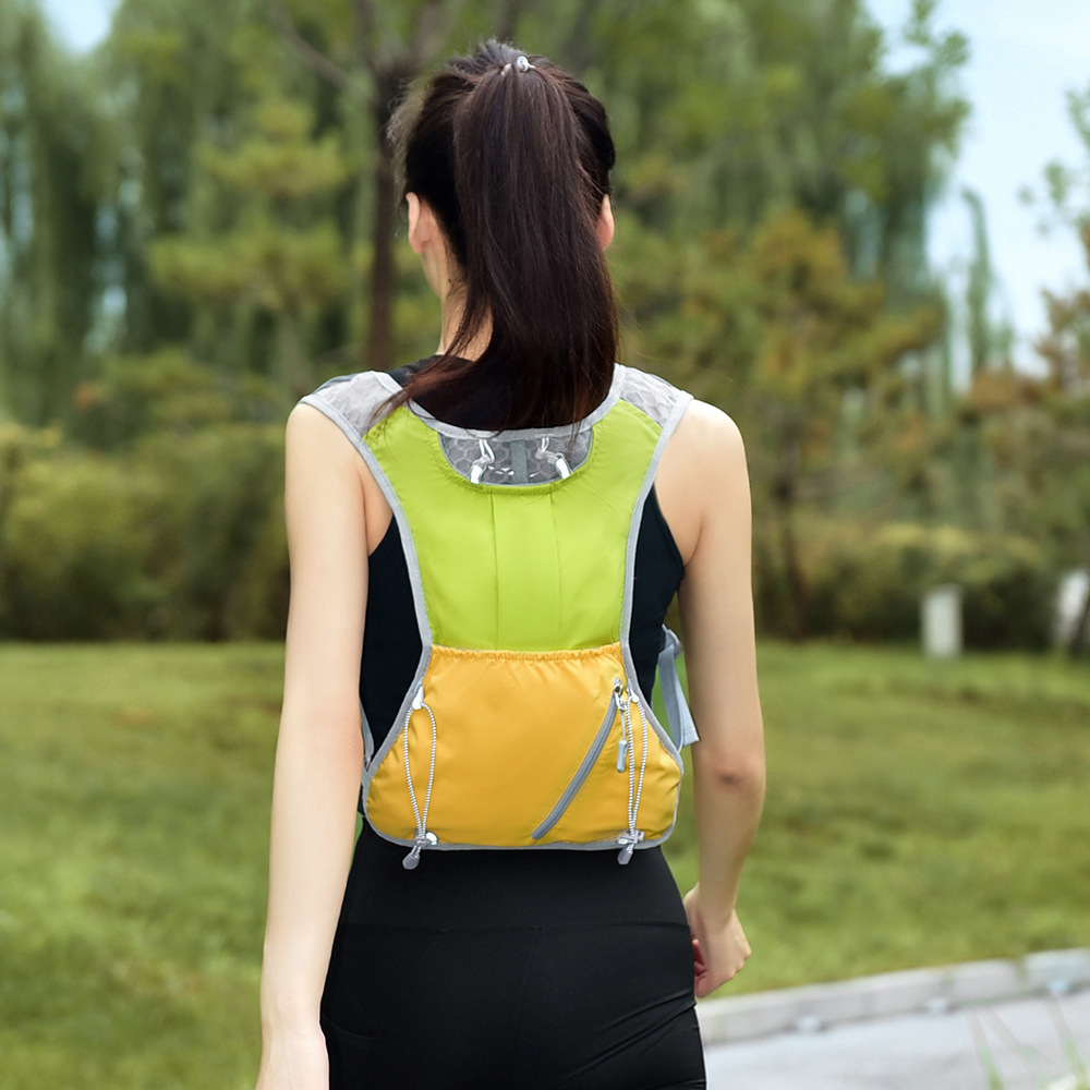 Customized color-blocked outdoor hiking backpack, marathon running backpack, large-capacity cycling backpack, trekking backpack