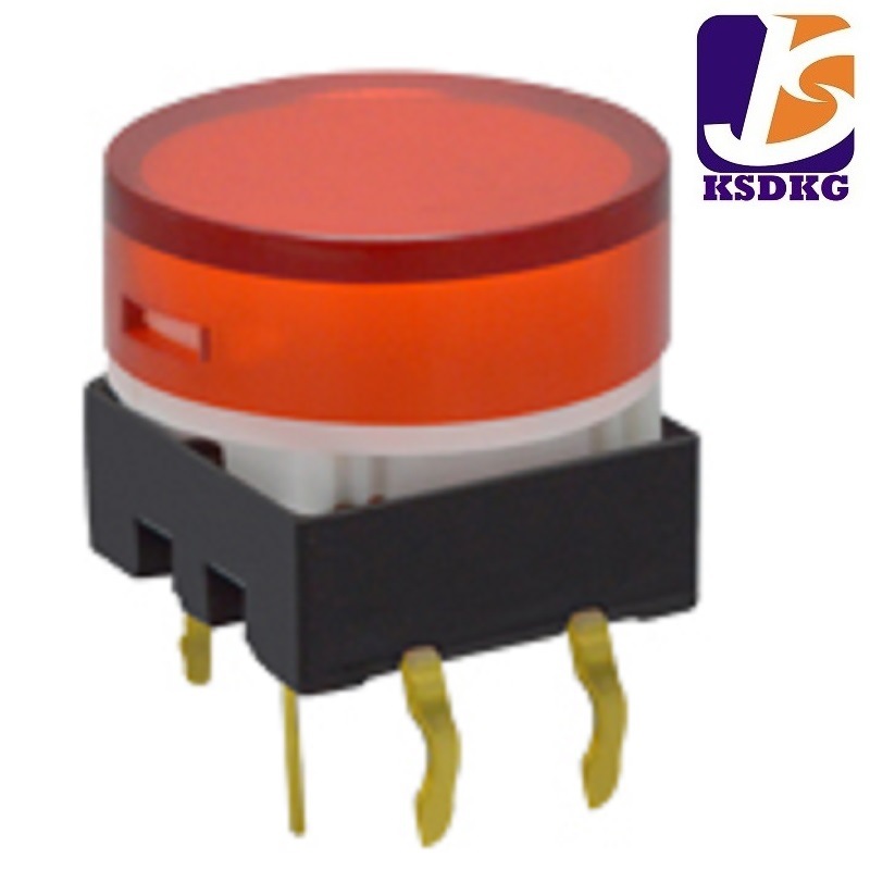 LED灯按钮开关圆径15mm 厂销LED灯轻触开关 笔记本带灯按键开关