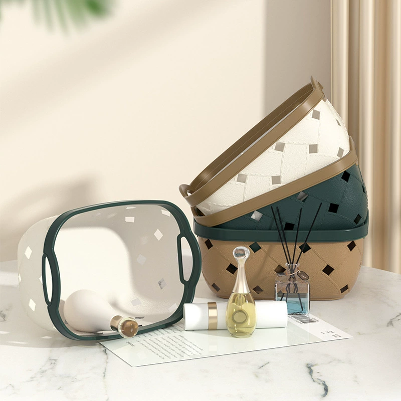 Портативная простая коробка для хранения игрушек Косметическая Книга коробка для упаковки закусок эллиптическая пластиковая полые многофункциональные мелочи