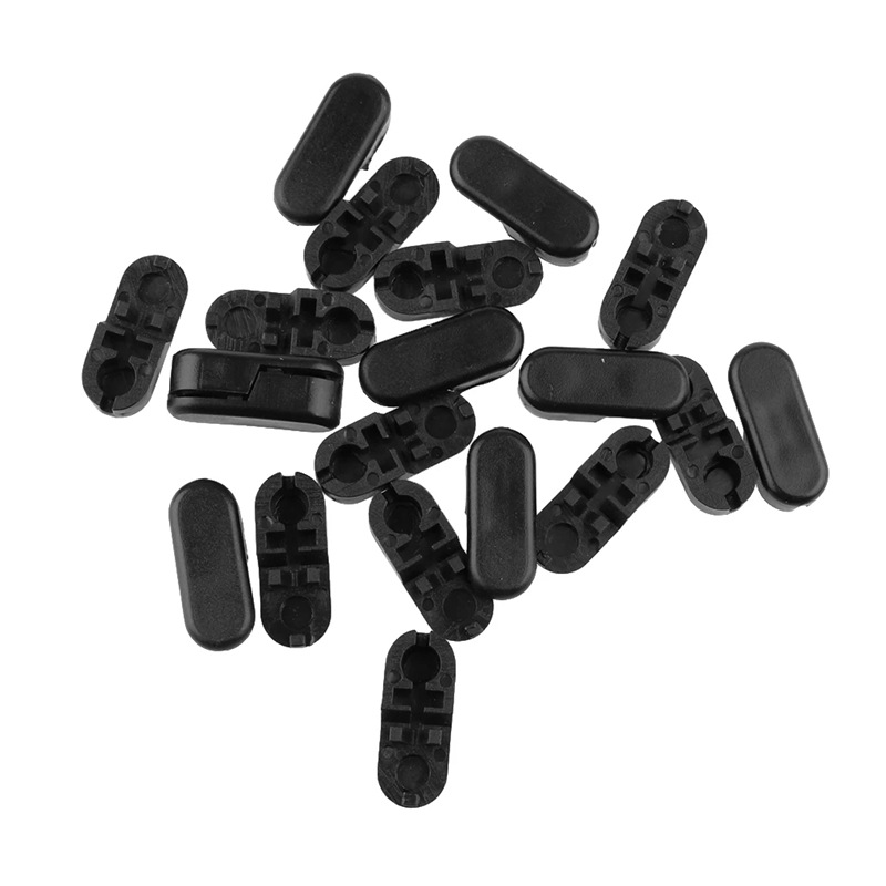 跨境专供 黑色POM 分体珠扣4.5*6 连珠器 珠子链接黑色