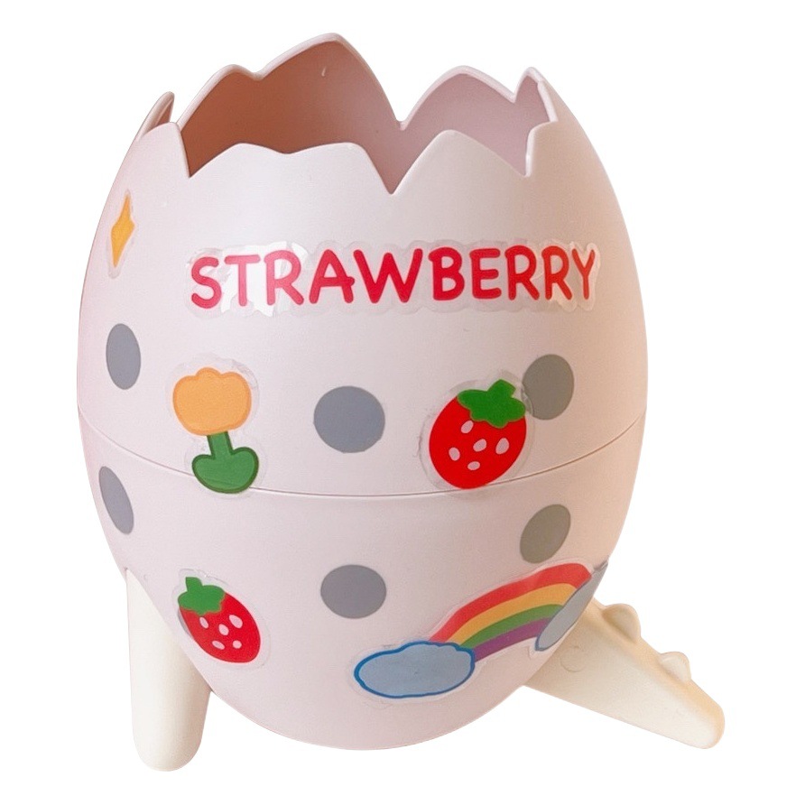 Moda lindo dinosaurio huevo titular de la pluma estudiante creativo desmontable escritorio caja de almacenamiento titular de la pluma decoración de la Oficina de almacenamiento