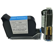ヤオマテック輸出品質 12.7mm ハンドヘルドオンラインインクジェットプリンター 2588+ 速乾性インクジェットプリンターインクカートリッジ