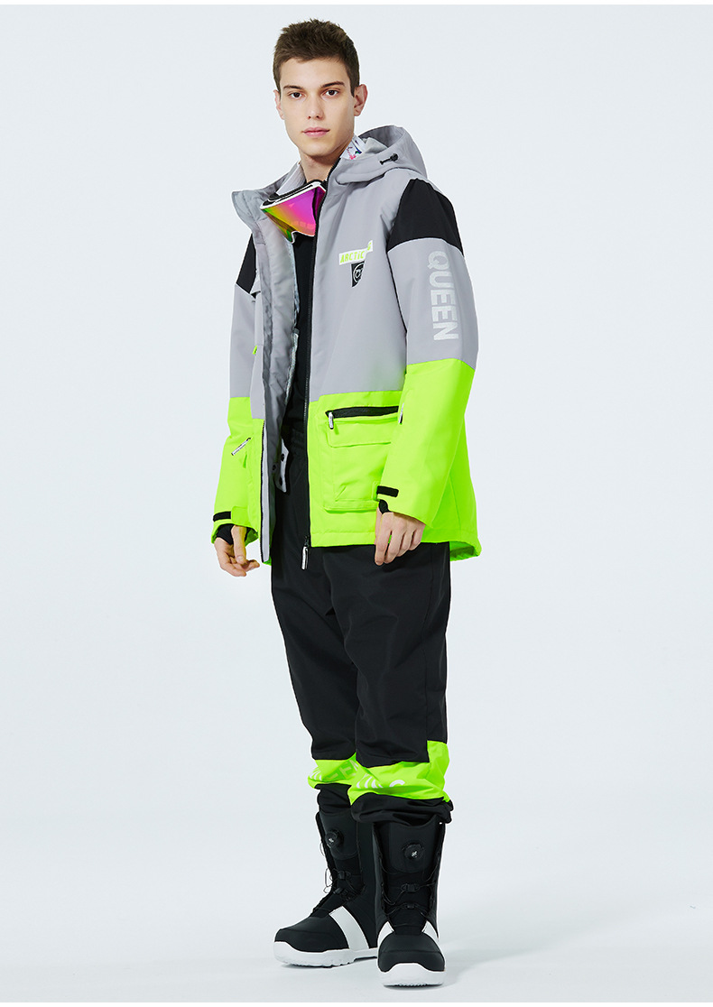 Men's Clothing Ski suit set for men and women couples warm and thick ski suit set single board double board ski suit_viptrois.com