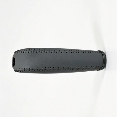 Car handbrake cover for Mazda Sürətlər qutusu və əl tormozu başlıqları - black-leather-black-thread