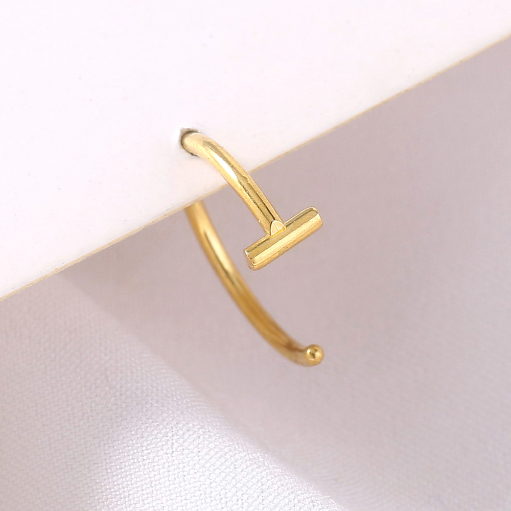 personality exaggerated nose nail with ball piercing stainless steel lip ring lip nail piercing acce