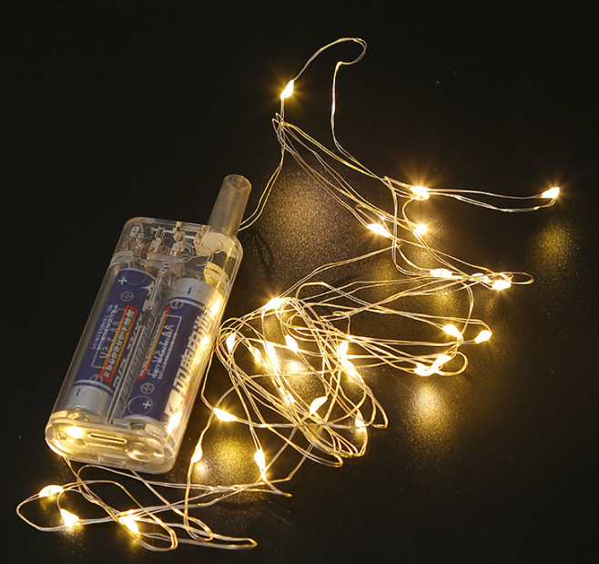 2节电池盒-圆壳-暖灯