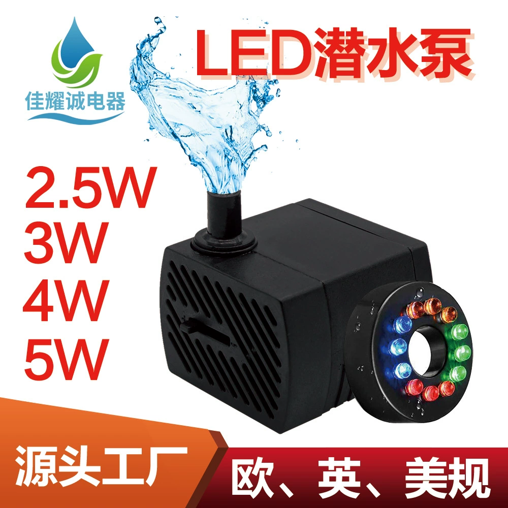 Цзя Yaocheng светодиодный водяной насос мини водяной насос Аквариум Фонтан Водяной насос фильтр цикл дозатор воды для домашних животных мини водяной насос