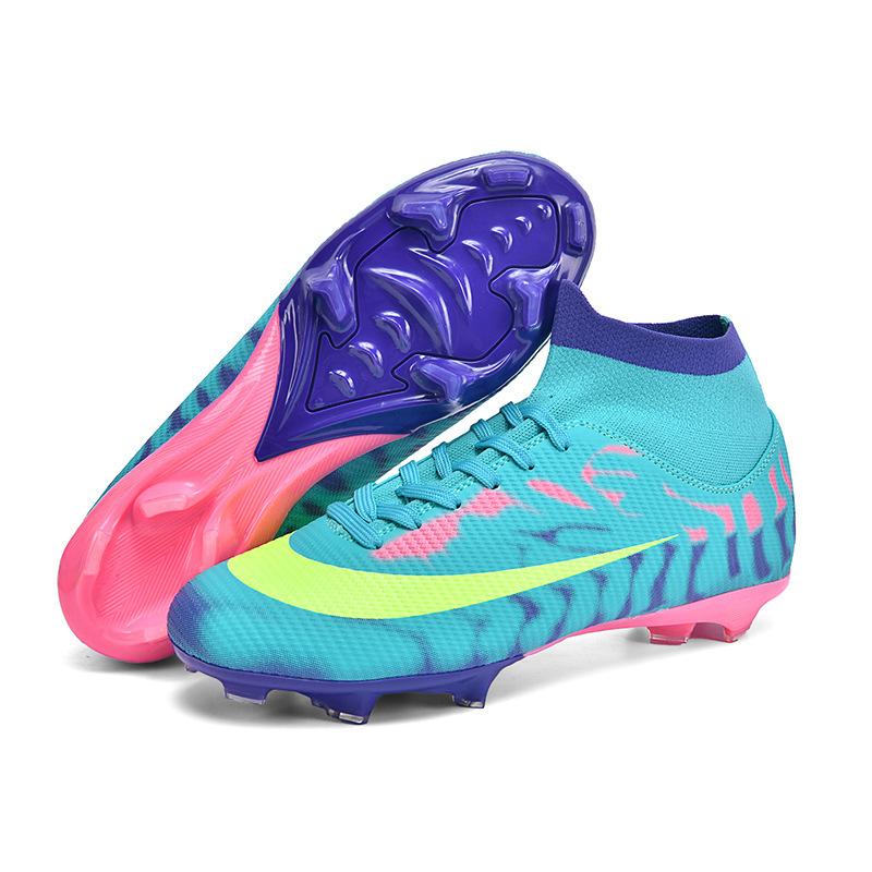 Zapatos de Fútbol de Caña Alta de TPU y Caucho Ligeros para Césped Natural y Artificial