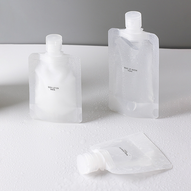 Bolsa de embalaje de viaje loción cosmética Gel de ducha champú viaje portátil pequeño limpiador facial embalaje desechable