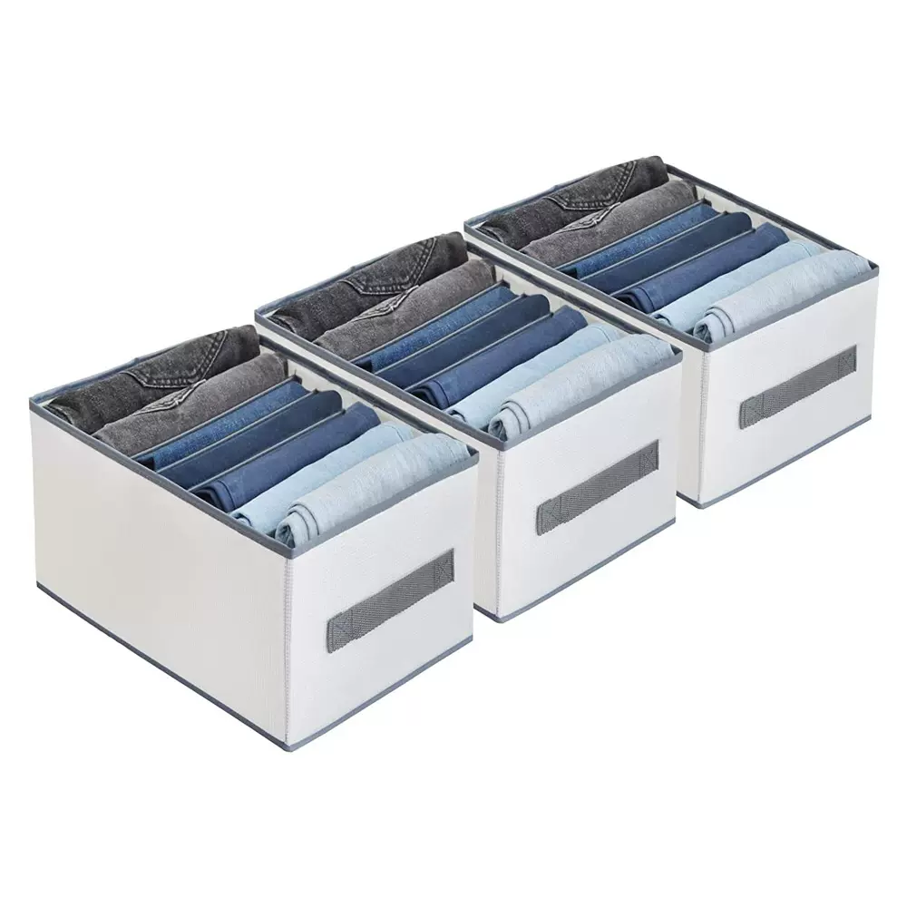 多格收纳盒衣服牛仔裤子分类抽屉衣物分隔pp板整理分格收纳箱分隔