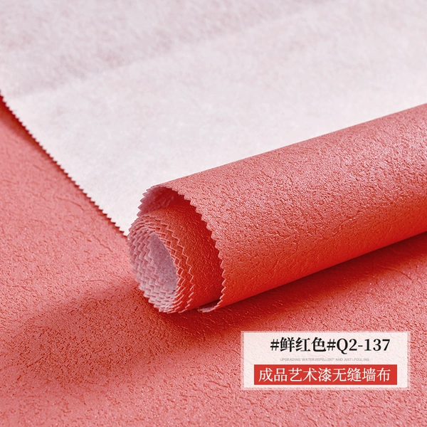 Bright red flame retardant wall covering Q2-137☆✦