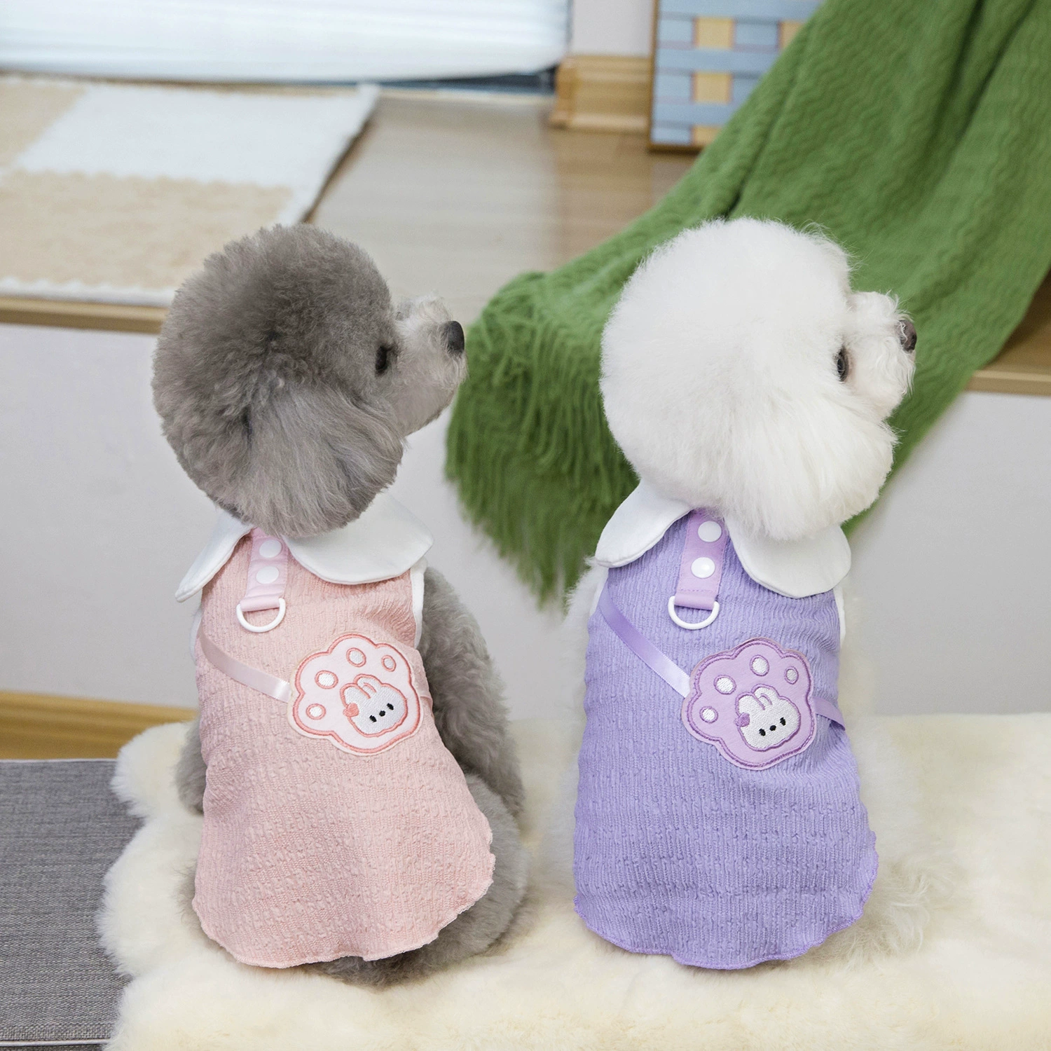 25 цветущих кроличьих футболок для щенков одежда летняя тонкая футболка Shadedi Snowner Ribomei футболка с короткими рукавами для домашних животных одежда