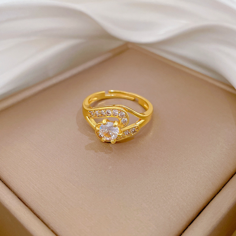 Adjustable Full Diamond Designer Ring For Couples Personalized_voghion.com