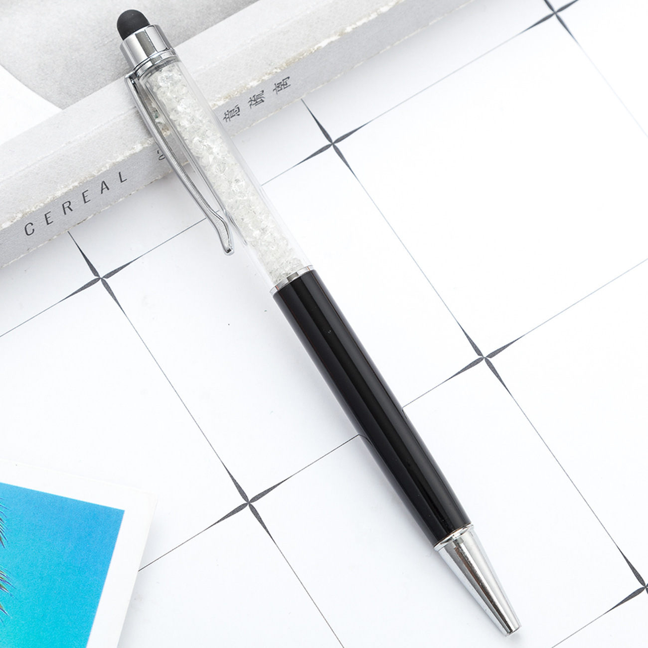 Creativo nuevo condensador lápiz de bola de cristal diamante rompiendo pareja lápiz de firma lápiz táctil iPad lápiz de escritura