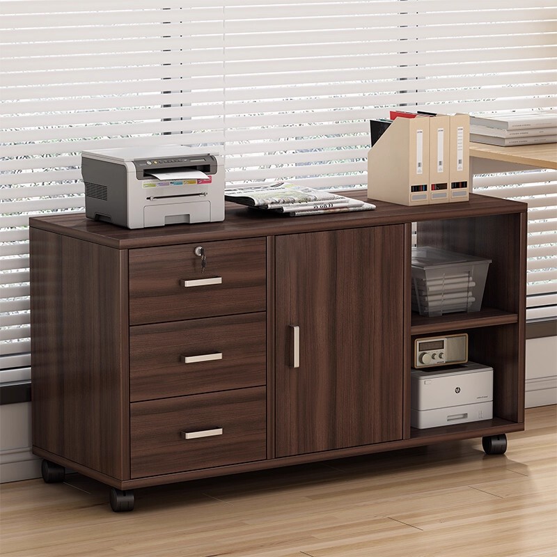 Filing Cabinet Floor Office Cabinet Office Cabinet with Lock Small Office Desk Low Cabinet Storage Locker