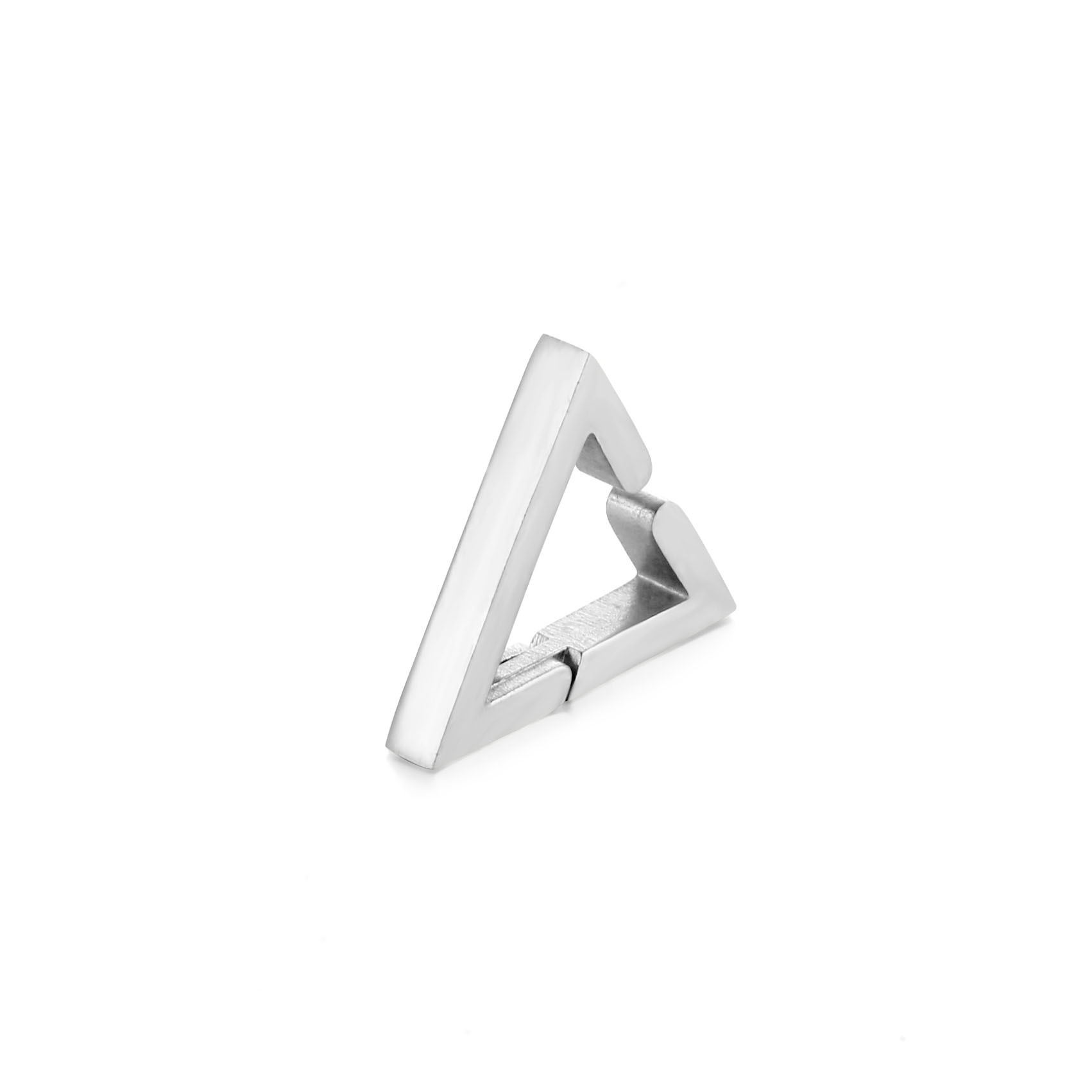 Simple Style Triangle Titanium Steel Polishing Ear Clips Earrings 1 Piece display picture 5