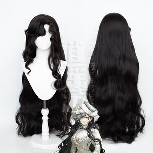 Getaway returns to the future 1999 Isold cos wig simulation scalp top black big wave cosplay