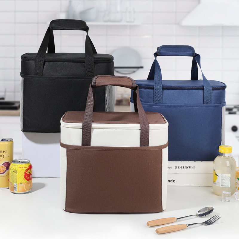Bolsa de aislamiento térmico portátil grande bolsa de picnic bolsa de hielo bolsa de aluminio grueso bolsa de almuerzo con bolsa de almuerzo bolsa de almuerzo bolsa de almuerzo bolsa de almuerzo transfronteriza