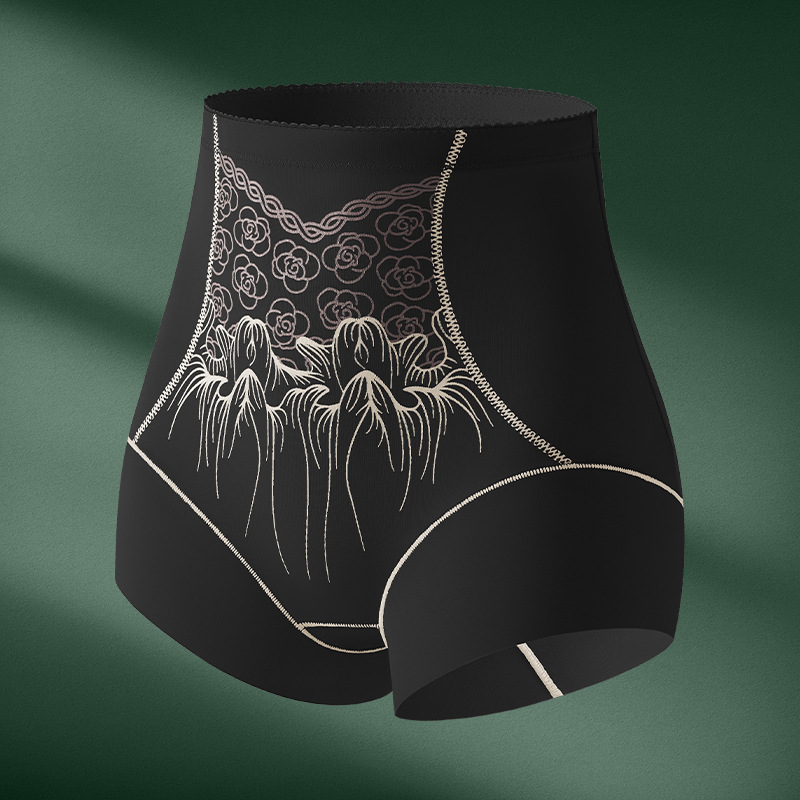 Panty Moldeador de Cintura Alta de Nailon, Control de Abdomen, Levanta Glúteos, Sin Costuras, para Uso Postparto image 6