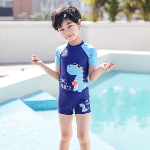 Children's swimsuit, boy's swimming trunks, split swimsuit for middle and large children, boy baby, cute and fashionable swimming suit